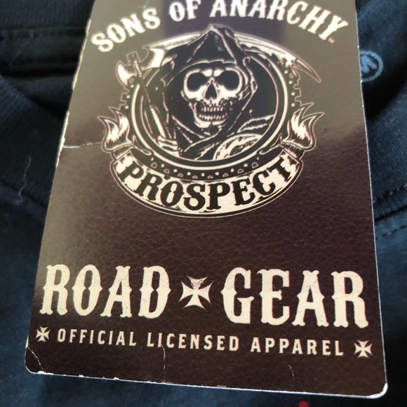 SONS OF ANARCHY ROAD GEAR Mens Black Graphic T.Shirt Size Small 100% Cotton New - Picture 4 of 10
